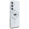 Karl Lagerfeld Taste Karl Kopf gedruckt Logo MagSafe - Samsung Galaxy S25 Fall (weiß)