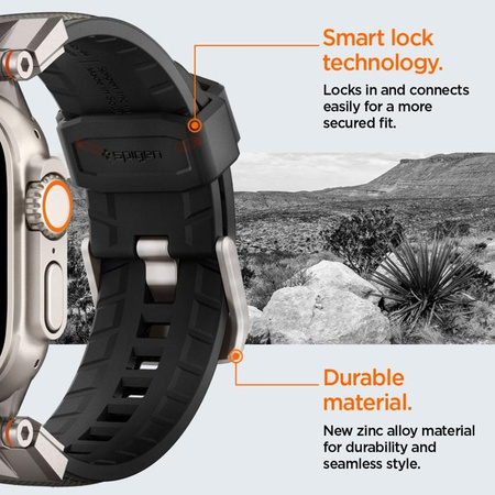 Spigen DuraPro Armor - Strap for Apple Watch 44/45/46/49 mm (Grey)