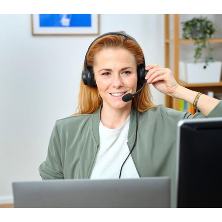 Trust Ayda - Náhlavní souprava s mikrofonem USB-A/USB-C a ENC (Černá)