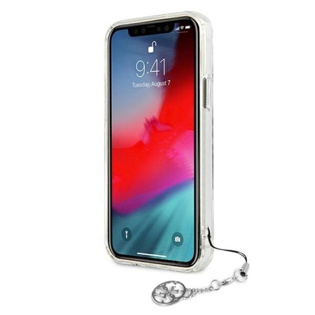 Guess 4G Big Logo Charm - iPhone 11 Hülle (silberne Charmes)