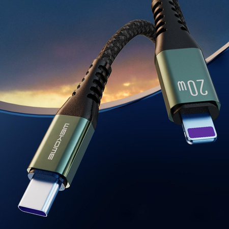 WEKOME WDC-170 Raython Series - 3-in-1 USB-A to USB-C + Lightning + Micro USB Fast Charging PD Connection Cable 1.2 m (Silver)