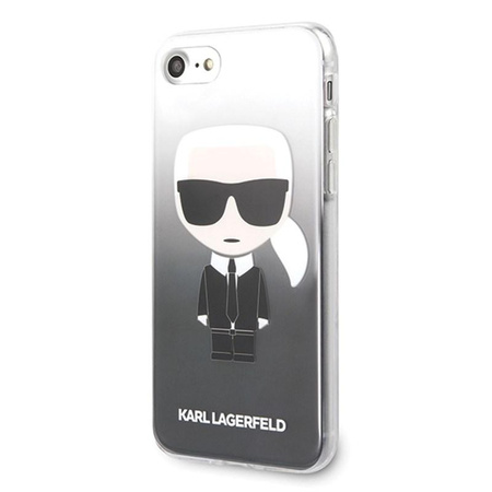 Karl Lagerfeld Iconic Karl Gradient - iPhone SE 2020 / 8 / 7 Tasche (schwarz)