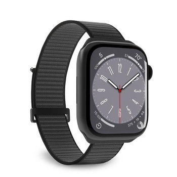 PURO Nylon Sport - Armband für Apple Watch 42/44/45/49 mm (Schwarz)