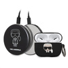 Karl Lagerfeld Bundle Ikonik - Etui pour Apple Airpods Pro + Power Bank avec miroir