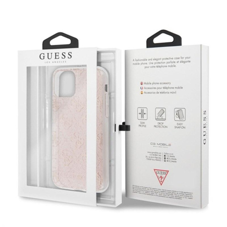 Guess 4G Glitter - Coque pour iPhone 11 (rose)