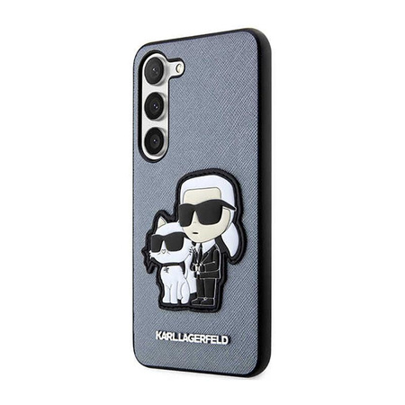 Karl Lagerfeld NFT Saffiano Karl & Choupette - Samsung Galaxy S23+ Case (grey)