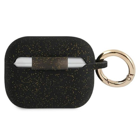 Guess Silicone Glitter Case Est – Etui Airpods Pro (czarny)
