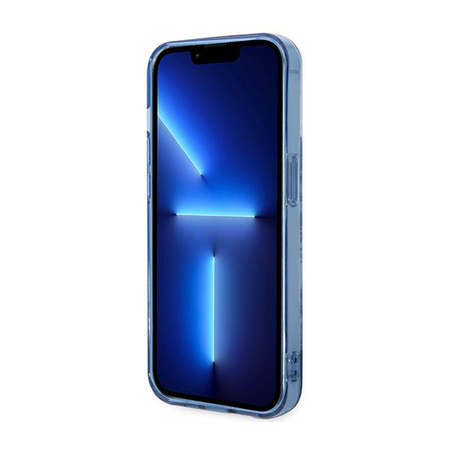 Guess Porzellan Kollektion - iPhone 14 Pro Max Tasche (blau)