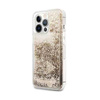 Guess Liquid Glitter Charms - iPhone 14 Pro Max tok (arany)