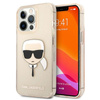 Karl Lagerfeld Karl's Head Glitter - iPhone 13 Pro tok (arany)
