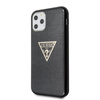 Pouzdro Guess Solid Glitter Triangle - iPhone 11 Pro (černé)