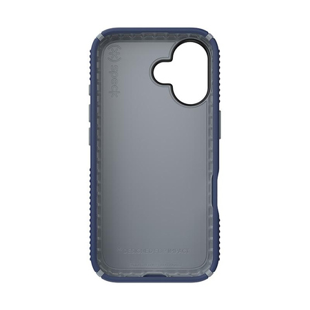 Speck Presidio2 Grip - iPhone 16 Hülle (Küstenblau / Staubgrau / Weiß)