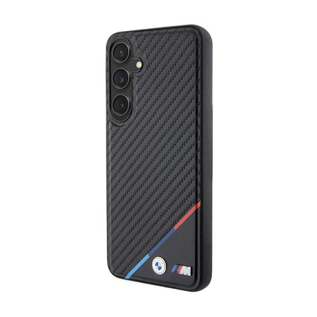 BMW Carbon Tricolor Line MagSafe - Samsung Galaxy S24 Case (black)