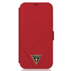 Guess Booktype Saffiano V - Coque iPhone 12 / iPhone 12 Pro (rouge)