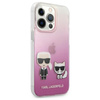 Karl Lagerfeld Ikonik & Choupette - iPhone 13 Pro Case (pink)