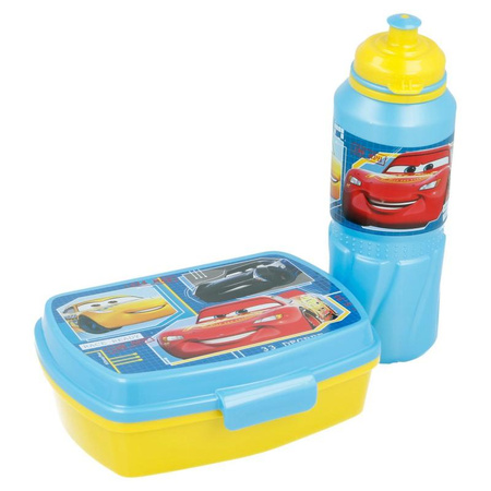 Cars - Breakfast / Lunchbox set + bidon (530 ml) in bag