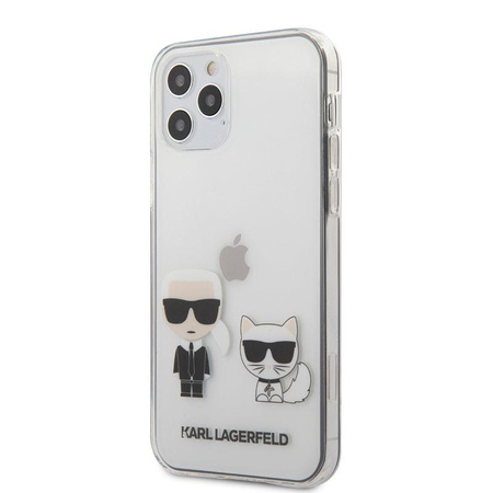 Karl Lagerfeld Ikonik & Choupette - Coque iPhone 12 / iPhone 12 Pro (Transparente)