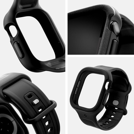 Spigen Vault Pro - Bracelet avec étui pour Apple Watch 10 46 mm (Noir mat)