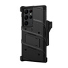 ZIZO BOLT Series - Pancerne etui Samsung Galaxy S23 Ultra ze szkłem 9H na ekran + uchwyt z podstawką (czarny)