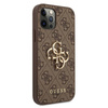 Guess 4G Big Metal Logo - iPhone 12 / iPhone 12 Pro tok (barna)