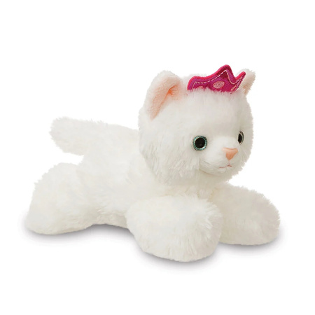 Fancy Pals – Peluche Principessa Gatto con Corona Rosa in Borsa Arcobaleno 20 cm Eco-Friendly