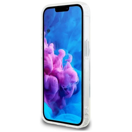 Guess IML Glitter Circle MagSafe - Case for iPhone 16e (transparent)