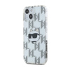 Karl Lagerfeld IML Choupette Head & Monogram - Coque iPhone 15 / 14 / 13 (Transparent)