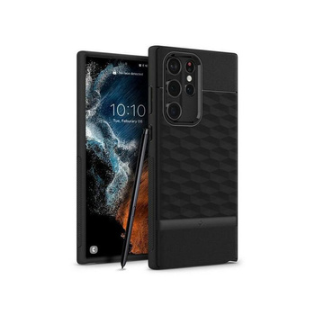 Spigen - Pouzdro Caseology Parallax pro Samsung Galaxy S22 Ultra (černé)
