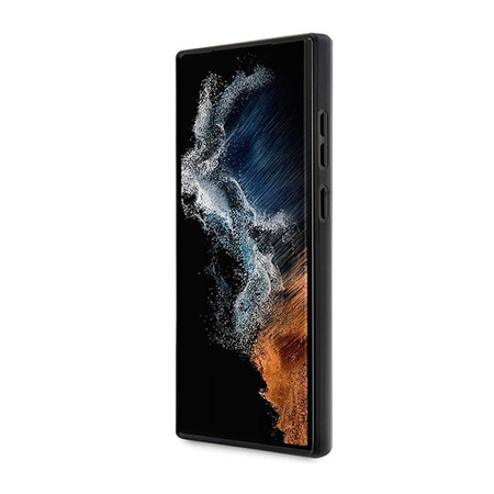 Guess Marble Kollektion - Hülle für Samsung Galaxy S23 Ultra (Schwarz)