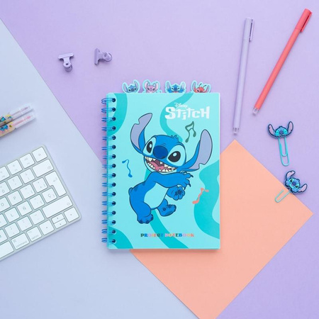 ZESZYT A5 STITCH W KROPKI DLA DZIECI Disney NOTES Z PRZEKŁADKAMI
