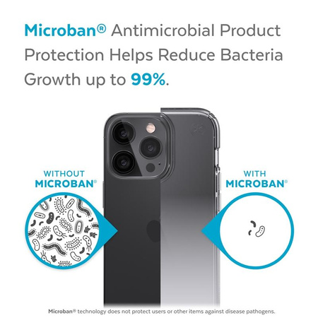 Speck Presidio Perfect-Clear + Ombre - Etui iPhone 13 Pro Max /  iPhone 12 Pro Max z powłoką MICROBAN (Clear/Atmosphere Fade)