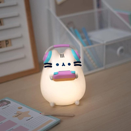 Lampka Nocna Pusheen dla Dzieci do Pokoju Chłopca Sypialni na Baterie Kabel