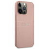 Guess Saffiano Metal Logo Stripes - Coque iPhone 13 Pro (rose)