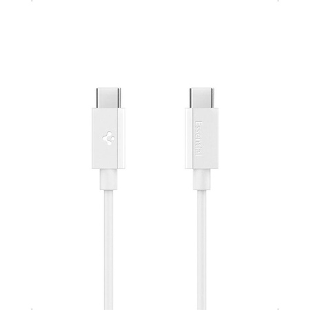 BIAŁY KABEL SPIGEN USB C 2M SZYBKIE ŁADOWANIE, Odporny, Wytrzymały, PD 60W