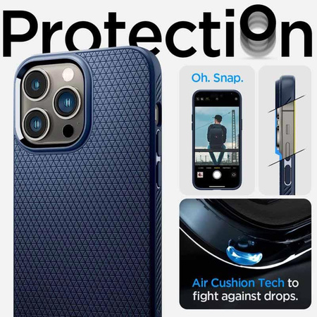 Spigen Liquid Air - Etui do iPhone 14 Pro (Granatowy)