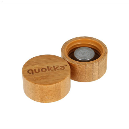 Quokka Flow - Bouteille d'eau en verre 660 ml (Inner Palm Leaves)