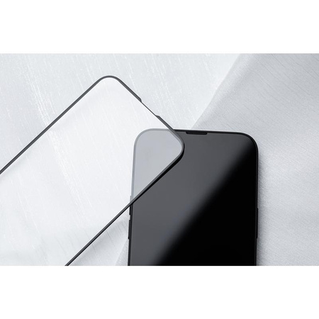 Moshi AirFoil Pro - Rugalmas hibrid üveg iPhone 13 / iPhone 13 Pro (fekete keret)