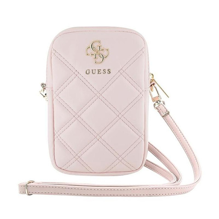 Guess Zip Quilted 4G - Handytasche (rosa)