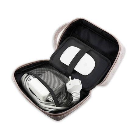 Guess 4G Printed Stripes Travel Universal Bag - organizér na příslušenství (růžová)