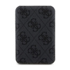 Guess 4G Leather Metal Logo MagSafe - Power Bank induktiv 5000 mAh 15W MagSafe (schwarz)