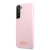 Guess Silicone Script Metal Logo - Etui Samsung Galaxy S22 (lawenda)