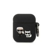 Karl Lagerfeld Silicone Karl & Choupette - AirPods 1/2 gen Gehäuse (schwarz)