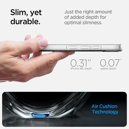 Spigen Liquid Crystal MagSafe - tok iPhone 16e készülékhez (átlátszó)