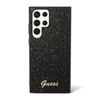 Guess Glitter Flakes Metal Logo Case - Samsung Galaxy S23 Ultra (noir)