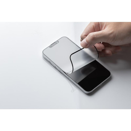 Moshi iVisor AG - Matowa folia ochronna na ekran iPhone 13 / iPhone 13 Pro (czarna ramka)