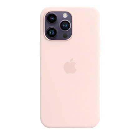 Apple Silicone Case - Silicone Case with MagSafe for iPhone 14 Pro Max (chalky pink)
