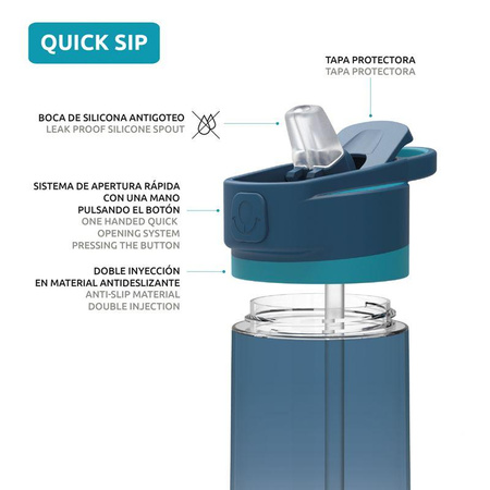 Quokka Quick Sip - Gyorsnyitó rendszerű vizes palack 830 ml (Tropicool)