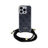 Guess Crossbody Cord 4G Print - pouzdro pro iPhone 15 Pro Max (černé)