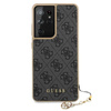 Guess 4G Charms Collection - Etui Samsung Galaxy S21 Ultra (szary)