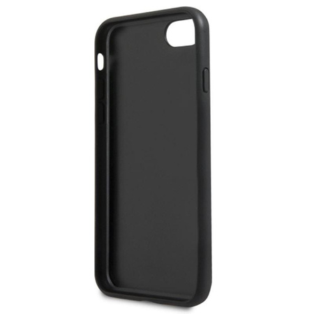 Karl Lagerfeld dombornyomott tok Karl & Choupette - iPhone SE 2020 / 8 / 7 tok (fekete)